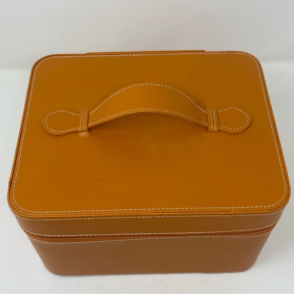 Moroccan Oil Case Box Orange w/ handle Travel Cosmetic - Picture 2 of 6